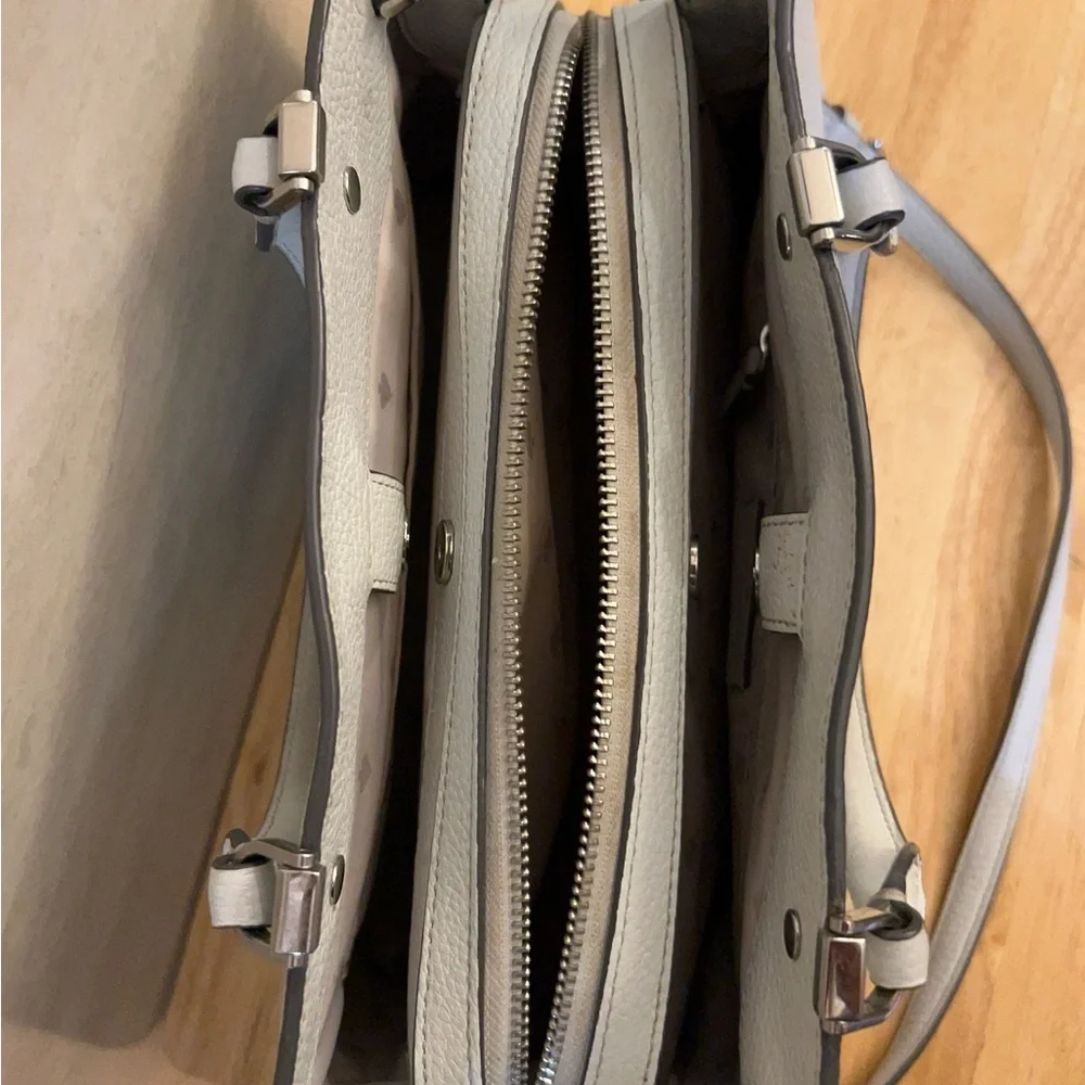 kate spade New York White Leather Top-Handle Satchel